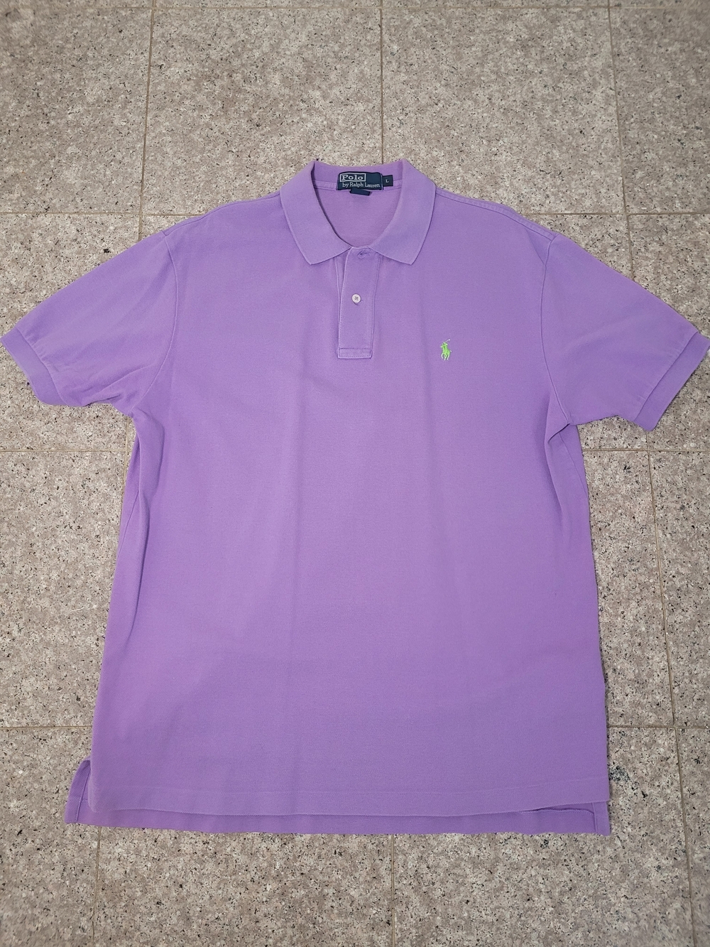 Polo Ralph Lauren Men's Lavender Short-Sleeve Polo Size Large